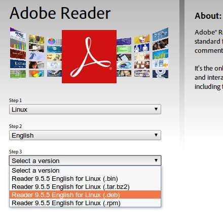 get adobe reader full install